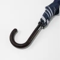 Зонт - трость полуавтоматический &laquo;Однотонный&raquo;, 8 спиц, R=61/70 см, d=122 см, синий