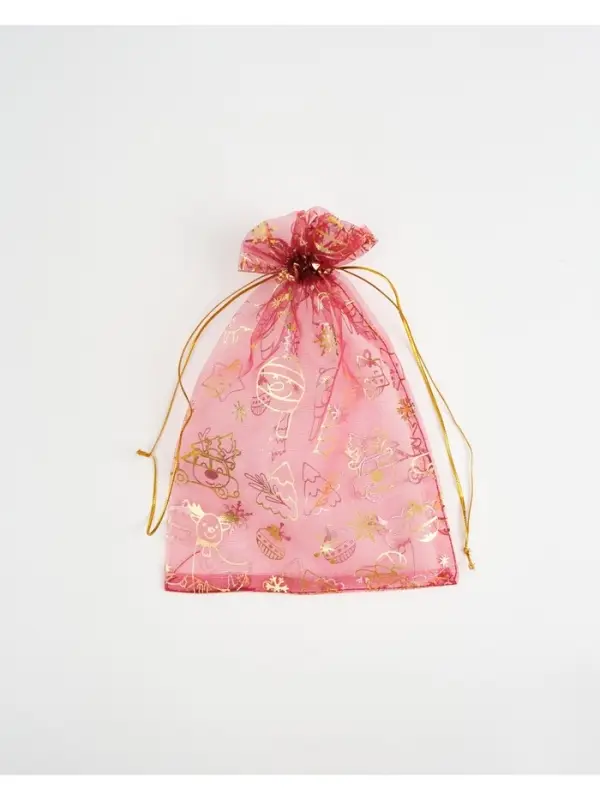 Мешочек подарочный органза «Новогоднее настроение», 16 × 24 см Мешочек подарочный органза «Новогоднее настроение», 16 × 24 см