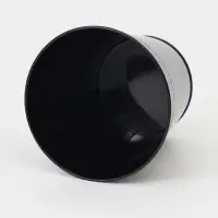 Вазон без ручек, 5 л, h=20.5 см, нержавеющая сталь, чёрный