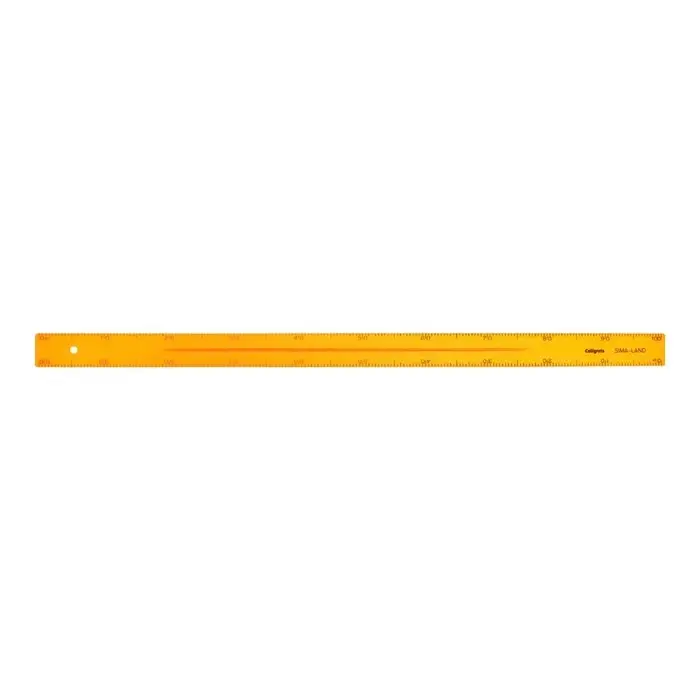 Линейка для школьной доски с держателем, 1 м, оранжевый