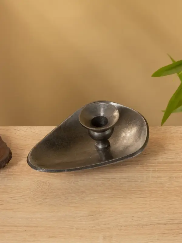 Подсвечник "Средневековье" алюминий 18х13х6,5 см