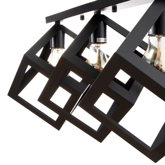 Светильник Светильник "Куб" 3хE27 40Вт черный 78х22х30 см BayerLux