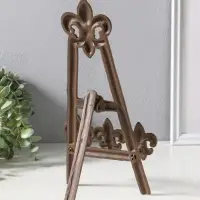 Подставка-держатель для книг чугун "Геральдическая лилия" 16х18х29 см