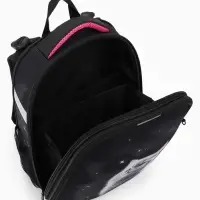 Рюкзак школьный для девочки &laquo;Котёнок&raquo;, Stavia, эргономичная спинка, 30&times;16&times;38 см, чёрный