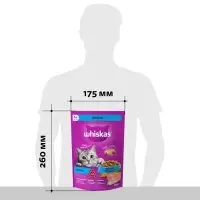 Сухой корм Whiskas для кошек, лосось, подушечки, 350 г