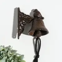 Колокол сувенирный чугун "Маленькая птичка" 11,5х7,5х12 см