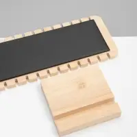 Подставка под цепочки QF, на 12 мест, 10&times;10&times;27 см, чёрная