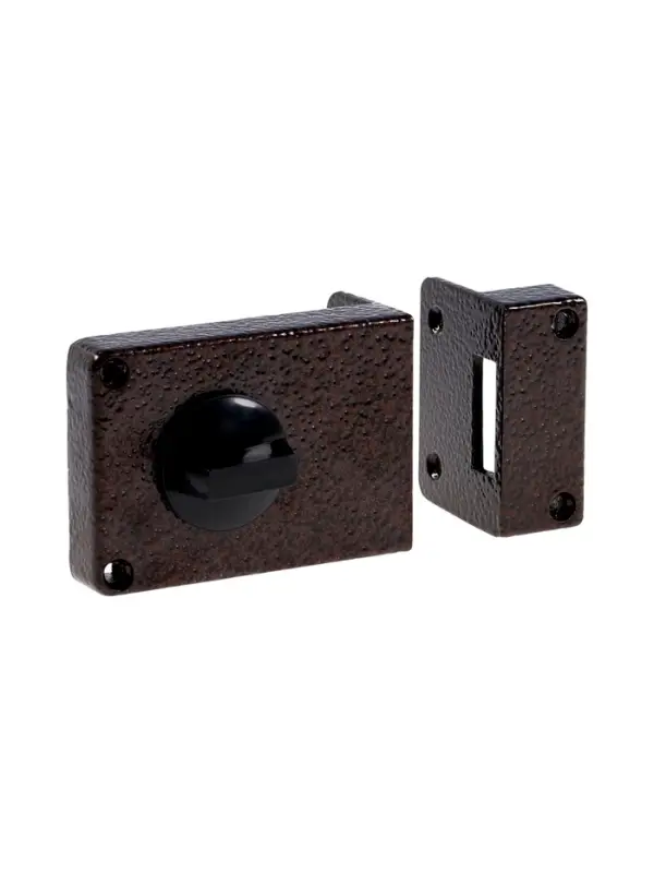 Замок дверной LOCKLAND, накладной, 100х70х55 мм, цвет коричневый