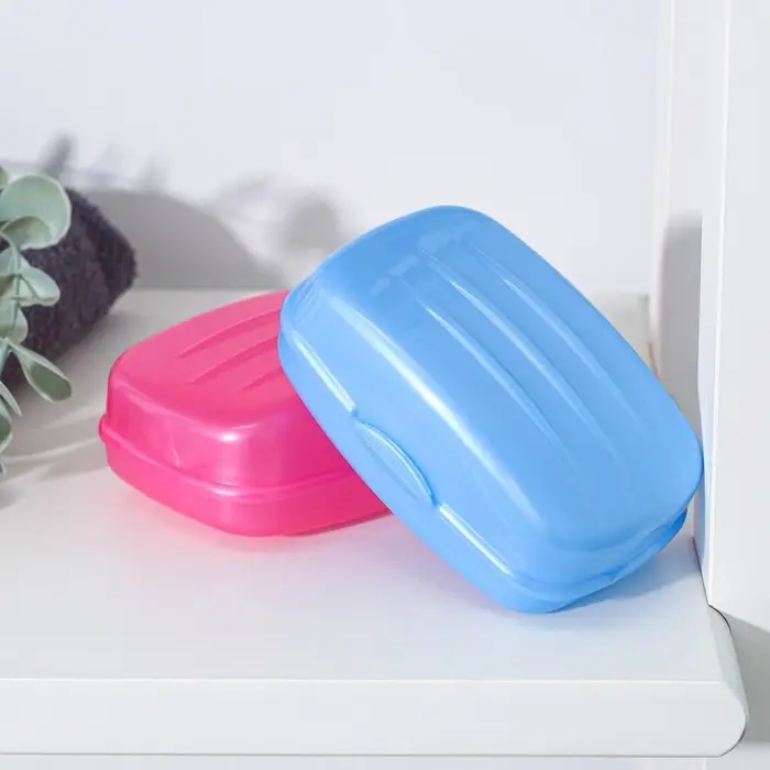 Мыльница с крышкой Радиан «Дорожная», пластик, 10×7×4.5 см, МИКС Мыльница с крышкой Радиан «Дорожная», пластик, 10×7×4.5 см, МИКС