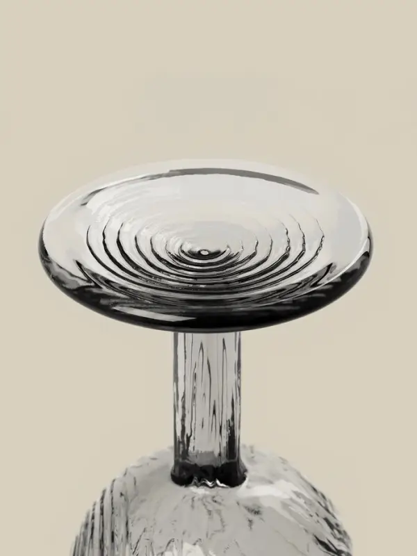 Бокал для вина SL-Home &laquo;Барк&raquo;, 280 мл, стекло, серый