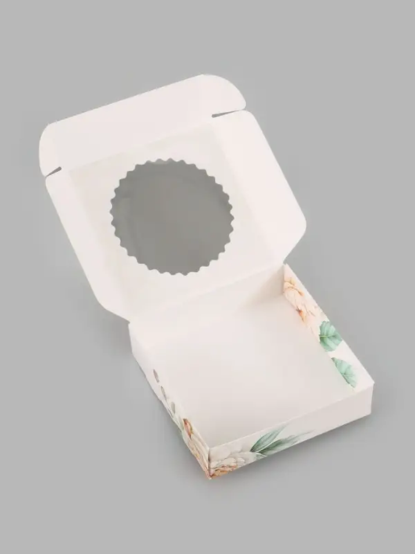 Коробка подарочная самосборная с окном &laquo;Счастливых моментов&raquo;, 11.5&times;11.5&times;3 см