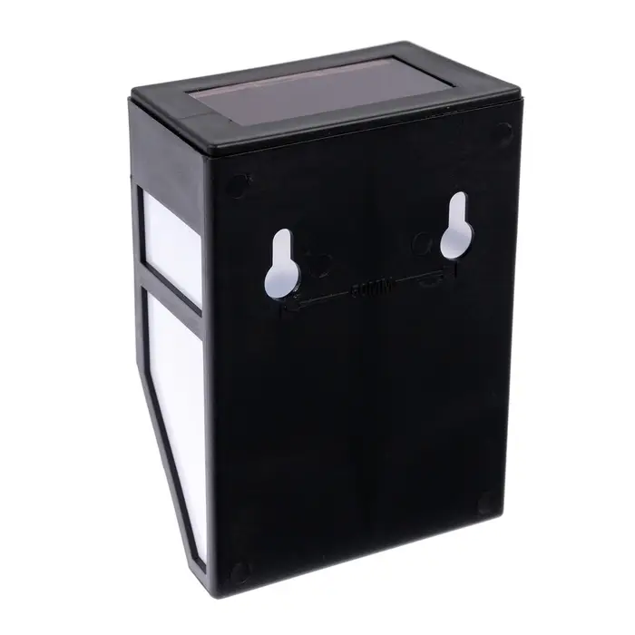 Садовый светильник, уличный, на солнечной батарее, накладной, 9&times;12&times;5 см, 1 LED, свечение тёплое белое