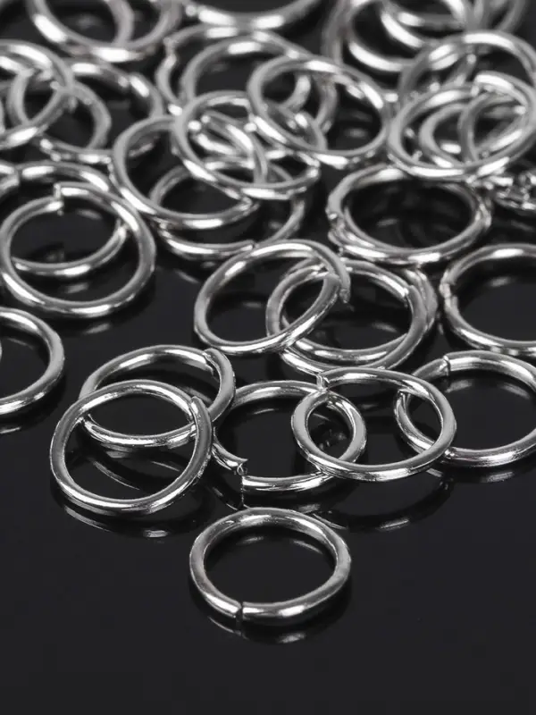 Кольцо соединительное &laquo;СМ-982&raquo;, 1&times;7 мм, набор 50 г, &plusmn; 410 шт. цвет серебро