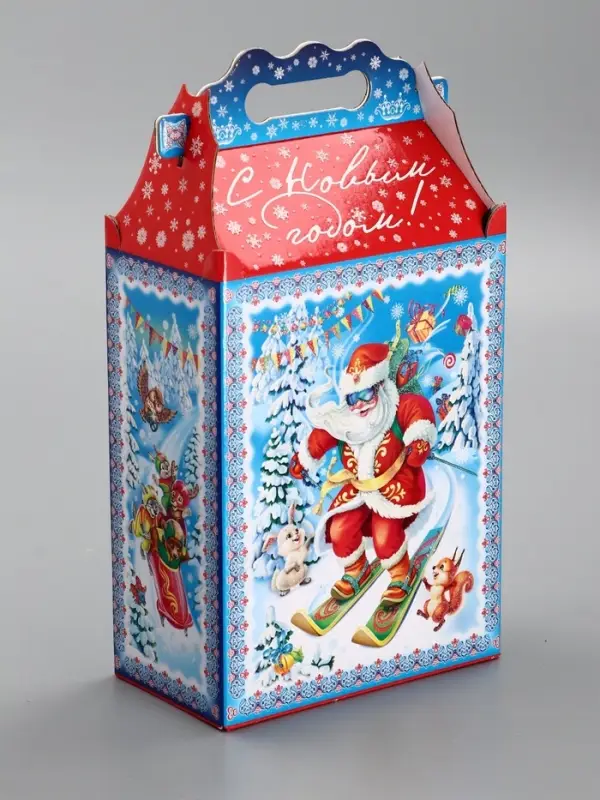 Подарочная новогодняя коробка «Олимпиада», для сладких подарков, 17.8×10×32.5 см Подарочная новогодняя коробка «Олимпиада», для сладких подарков, 17.8×10×32.5 см