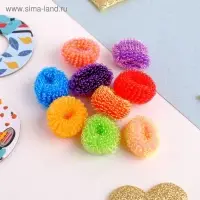 Резинка для волос "Махрушка" (набор 50 шт) простая, 2 см