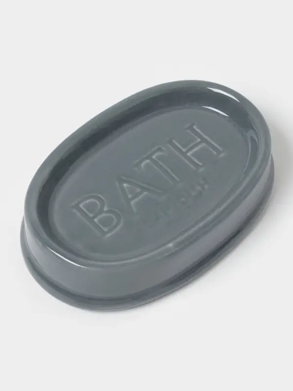 Аксессуары для ванной SAVANNA &laquo;Бэкки&raquo;, 3 предмета, мыльница, дозатор для мыла 400 мл, стакан, серо-голубые