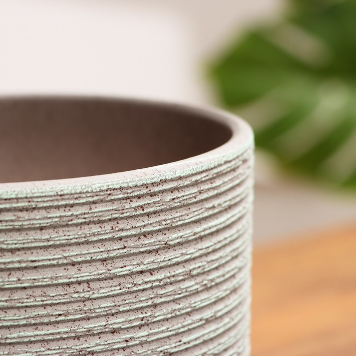 Горшок цветочный Горшок цветочный "Лоза" зелено-серый бук №3, 2,9 л
