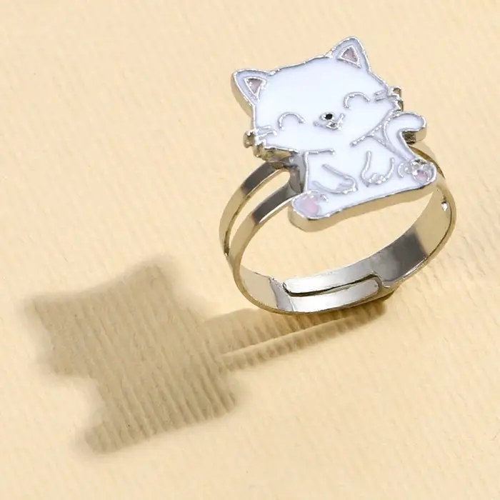 Кольцо детское «Котик», 1.5×1×2 см, 20 штук Кольцо детское «Котик», 1.5×1×2 см, 20 штук