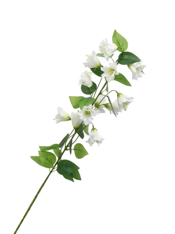 Цветы искусственные "Колокольчик Кампанулла" d-5 см 96 см, белый