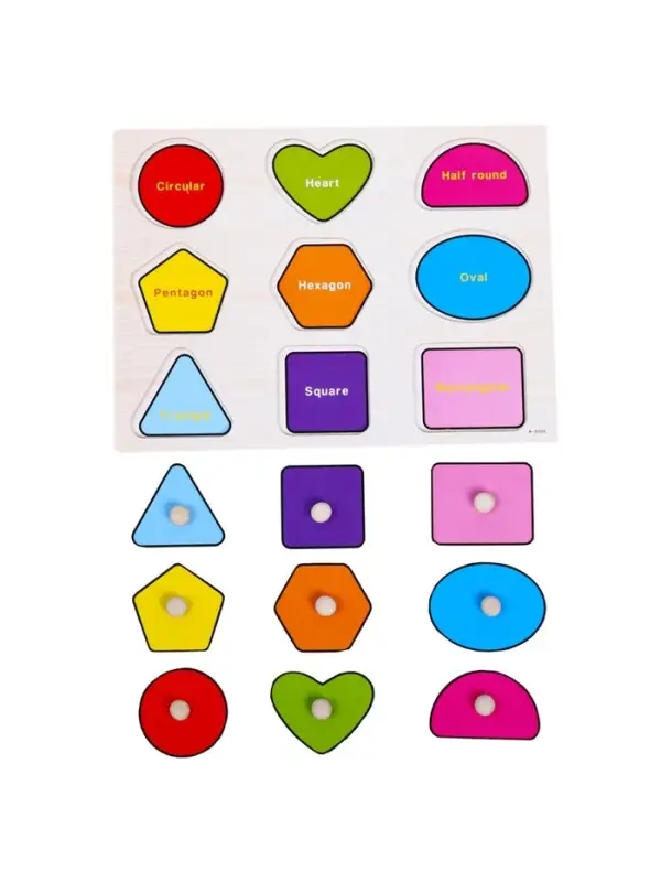 Рамка - вкладыш &laquo;Цвета и формы&raquo;, 9 деталей