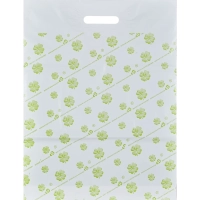 Пакет с вырубной ручкой 38*54 см, 55 мкм, с рисунком, 50 шт/уп.