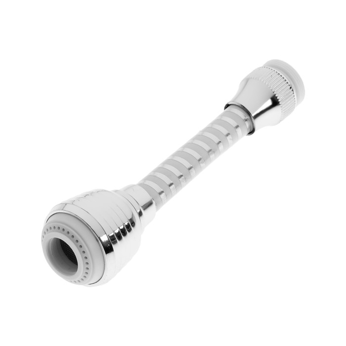 Аэратор ZEIN Z3603, поворотный, на шарнире, гибкий, 2 режима, хром/белый Аэратор ZEIN Z3603, поворотный, на шарнире, гибкий, 2 режима, хром/белый