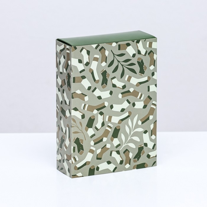 Коробка для конфет 6 шт, Коробка для конфет 6 шт, "23 Февраля" 13,7 х 9,8 х 3,8 см. Кондитерская упаковка