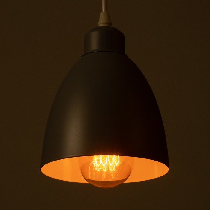 Светильник BayerLux Подвес  Светильник BayerLux Подвес "Овал" 1x40Вт E27 серый 14х14х18-98 см