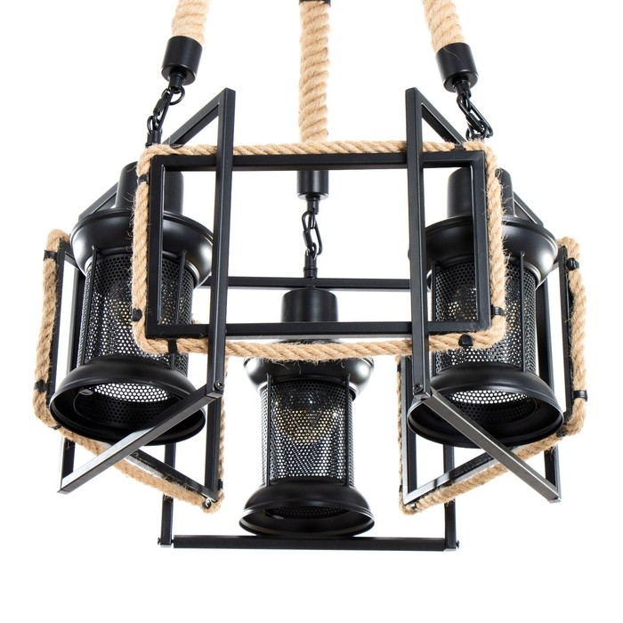 Люстра Люстра "Мейлед" 3хЕ27 черный 40х42х64см BayerLux