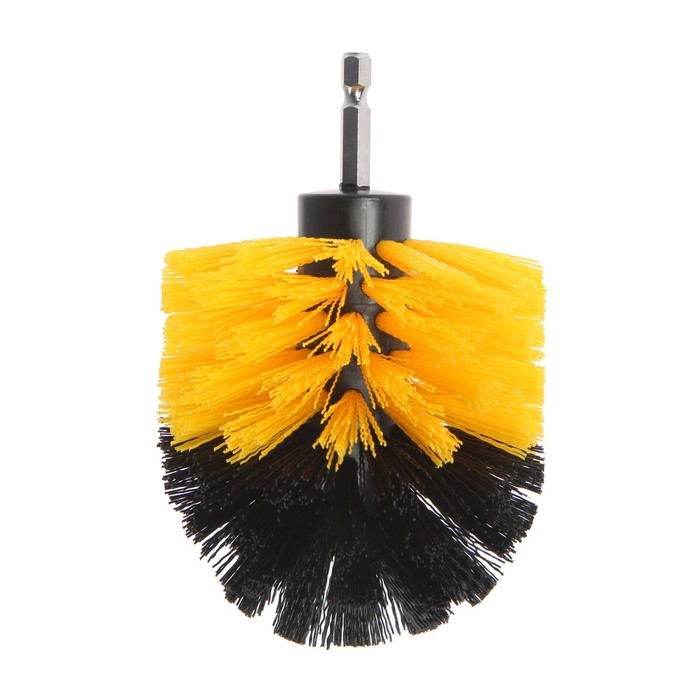 Насадка щетка на шуруповерт ТУНДРА, d=85 мм, высота 125 мм, шестигранный хвостовик Насадка щетка на шуруповерт ТУНДРА, d=85 мм, высота 125 мм, шестигранный хвостовик