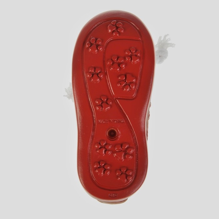 Игрушка с канатом Игрушка с канатом "Мокасины", 13 см, тёмно-коричневая