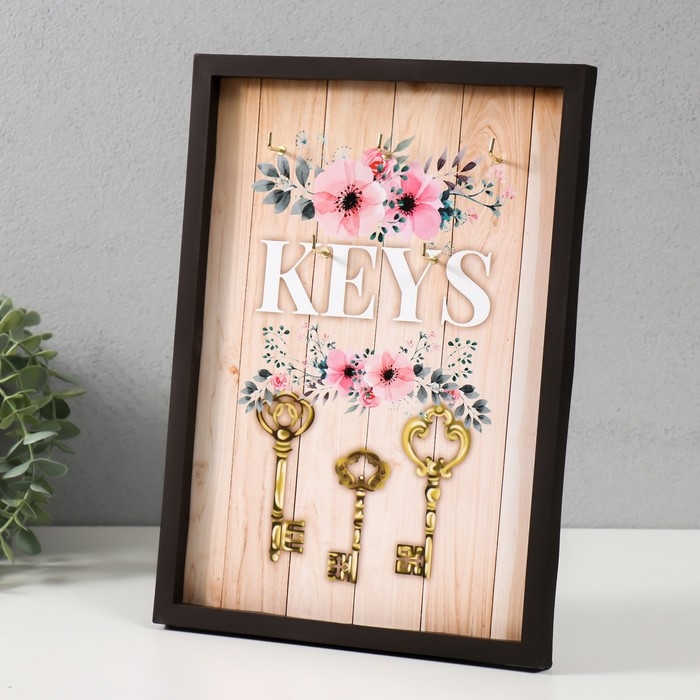 Ключница открытая Ключница открытая "KEYS" 5 крючков, 23х32 см