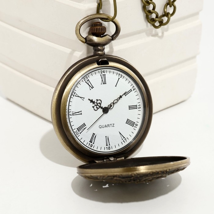 Часы карманные Часы карманные "Дракон", кварцевые, d циферблата-4.7 см, цепочка l-38 см