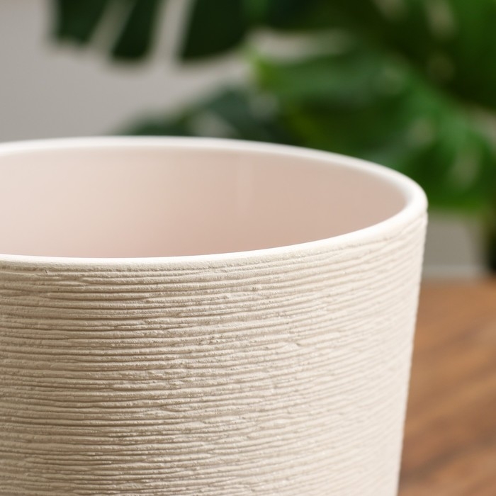 Горшок цветочный Горшок цветочный "Нест" платан белый №4 3,2 л