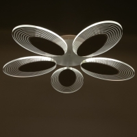 Люстра с ПДУ 1136/5 LED 70Вт 3000К-6000К диммер белый 68х68х8 см BayerLux