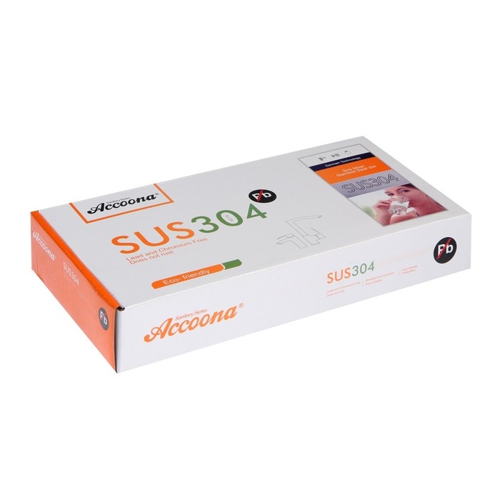 Смеситель для кухни Accoona A9890G-3, однорычажный, гибкий излив, 2 режима, белый Смеситель для кухни Accoona A9890G-3, однорычажный, гибкий излив, 2 режима, белый