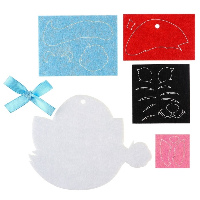 Набор для творчества на Новый год Набор для творчества на Новый год "Подвеска из фетра", Коты Аристократы