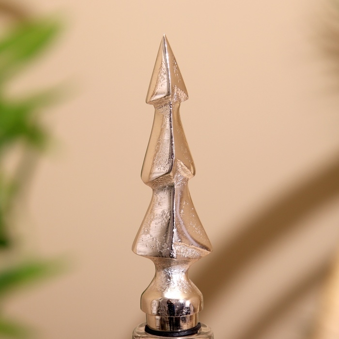 Пробка для бутылки  Пробка для бутылки "Ёлочка" алюминий 3х3х17 см