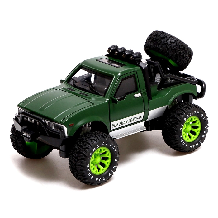 Машина металлическая «Джип», открываются двери, капот, инерция, МИКС