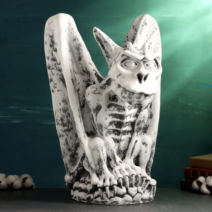 Фигура Фигура "Горгулья" серый камень, 39х39х55см