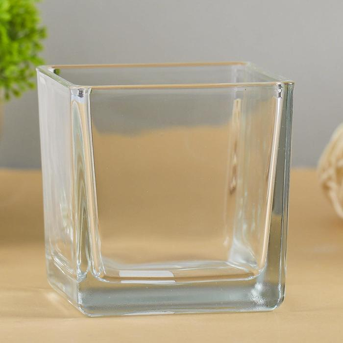 Ваза Ваза "Кубик" Бернарди-2 8х8х8 см, 0,25л прозрачная