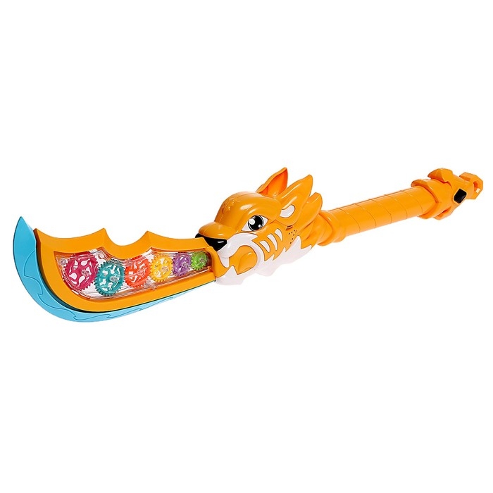 Меч «Глефа», с шестерёнками, световые и звуковые эффекты, работает от батареек, цвет МИКС Меч «Глефа», с шестерёнками, световые и звуковые эффекты, работает от батареек, цвет МИКС