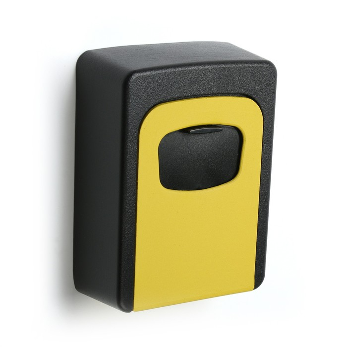 Сейф-ключница кодовая ТУНДРА,металлическая , усиленная, желтый Сейф-ключница кодовая ТУНДРА,металлическая , усиленная, желтый