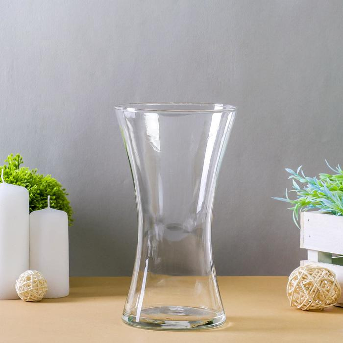 Ваза Ваза "Тициано" 20х11,5см, 0,87л прозрачная