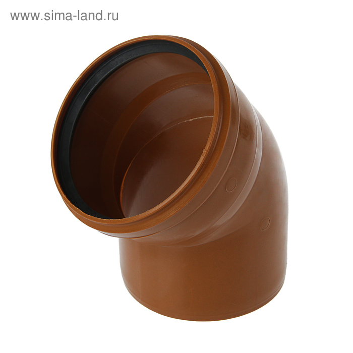 Отвод канализационный FLEXTRON, наружный, d=160, 45° Отвод канализационный FLEXTRON, наружный, d=160, 45°