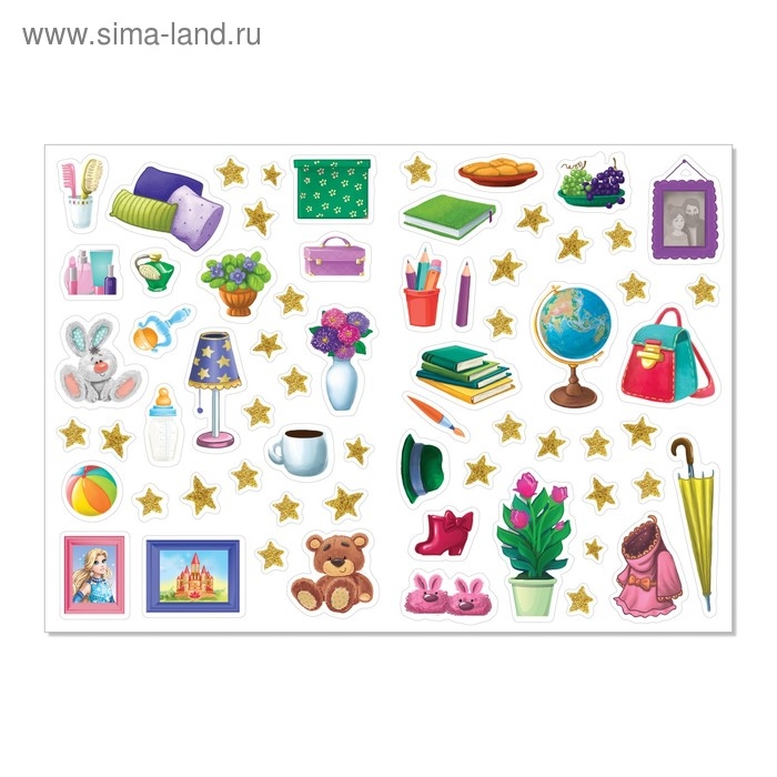 Наклейки набор «Наряди куколку. Для малышей», 4 шт. по 12 стр. Наклейки набор «Наряди куколку. Для малышей», 4 шт. по 12 стр.