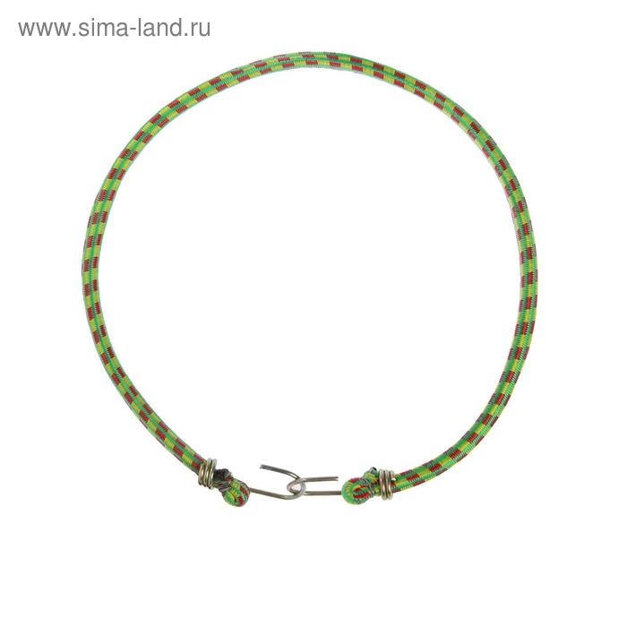 Резинка для крепления багажа TORSO, 80 см, d10 мм, металлические крючки, МИКС Резинка для крепления багажа TORSO, 80 см, d10 мм, металлические крючки, МИКС