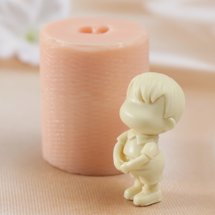 Молд силиконовый Молд силиконовый " Мальчик" 4,5х4,2х5,5 см (издел. 5х2,5х2,7 см)