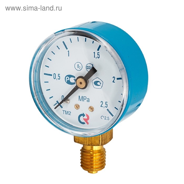 Манометр кислородный Optima N5401, d 50 мм, до 2.5 МПа Манометр кислородный Optima N5401, d 50 мм, до 2.5 МПа