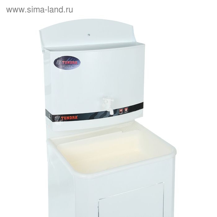 Умывальник TUNDRA, без ЭВН, пластиковая мойка, 17 л, белый